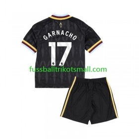 Fußballtrikots Aston Villa Alejandro Garnacho 17 Kinder 2026-2027 Kurzarm Auswärts-trikot kaufen